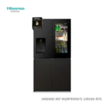Réfrigérateur Side by Side Connecté Hisense 617L – RQ9P600GTL CROSS – 4 Portes, Inside View & Distributeur de Glaçons