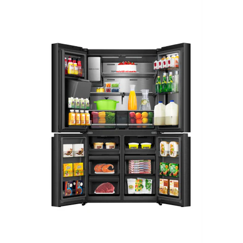 Réfrigérateur Side by Side Connecté Hisense 617L – RQ9P600GTL CROSS – 4 Portes, Inside View & Distributeur de Glaçons – Image 3